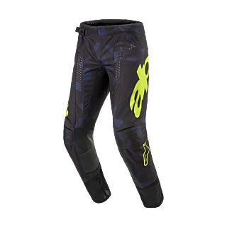 Alpinestars Motocross Pants Techstar Rantera - Black / Navy / Fluo Yellow