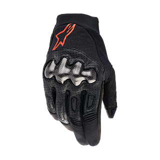 Alpinestars Motocross Gloves 2026 Megawatt - Black / Fluo Red