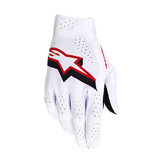Alpinestars Motocross Gloves 2026 Supertech - White / Black / Fire Red