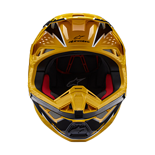 Alpinestars Motocross Helmet S-M10 Ampress - Gloss Black / Yellow