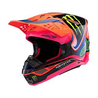 Alpinestars Motocross Helmet S-M10 Deegan - Orange / Purple / Pink