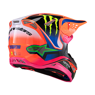 Alpinestars Motocross Helmet S-M10 Deegan - Orange / Purple / Pink
