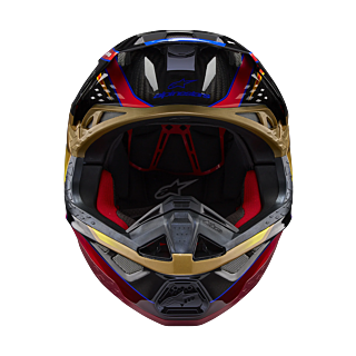 Alpinestars Motocross Helmet S-M10 Era - Gloss Goud / Yellow / Rio Red
