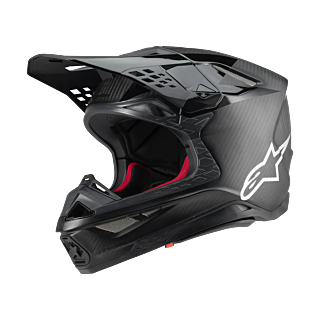 Alpinestars Motocross Helmet S-M10 Fame - Black / Carbon
