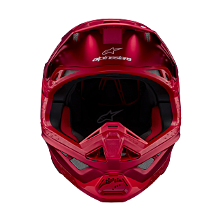 Alpinestars Motocross Helmet S-M10 Flood - Red / Fluo Red