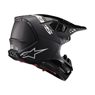 Alpinestars Motocross Helmet S-M10 Flood - Black / Dark Grey
