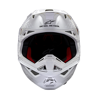 Alpinestars Motocross Helmet S-M10 Solid - Gloss White