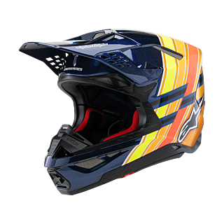 Alpinestars Motocross Helmet S-M10 TLD Edition 25 - Blue / Orange / Yellow / Red