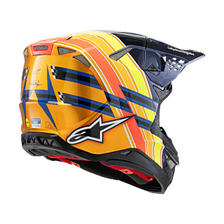 Alpinestars Motocross Helmet S-M10 TLD Edition 25 - Blue / Orange / Yellow / Red