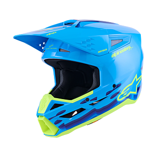 Alpinestars Motocross Helmet S-M3 Force - Cyan