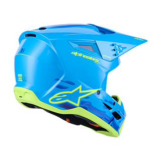 Alpinestars Motocross Helmet S-M3 Force - Cyan