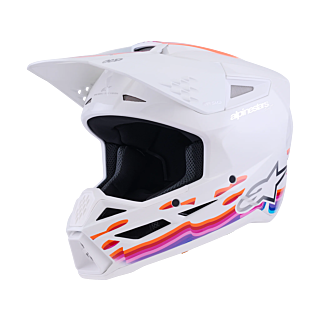 Alpinestars Motocross Helmet S-M3 Force - White