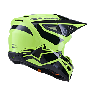 Alpinestars Motocross Helmet S-M3 Heat - Fluo Yellow / Black