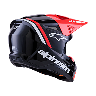 Alpinestars Motocross Helmet S-M3 Radium - Black / Fluo Red / White