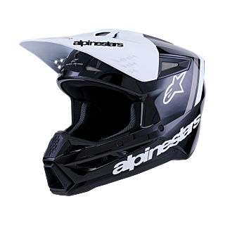 Alpinestars Motocross Helmet S-M3 Radium - Black / White / Grey