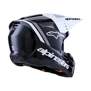 Alpinestars Motocross Helmet S-M3 Radium - Black / White / Grey
