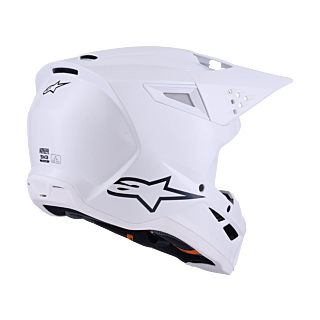Alpinestars Motocross Helmet S-M3 Solid - Gloss White