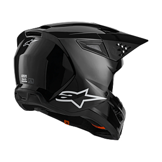 Alpinestars Motocross Helmet S-M3 Solid - Gloss Black