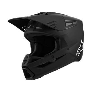 Alpinestars Motocross Helmet S-M3 Solid - Matte Black