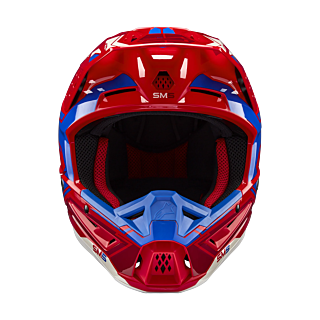 Alpinestars Motocross Helmet S-M5 Action 2 - Gloss Red / Blue
