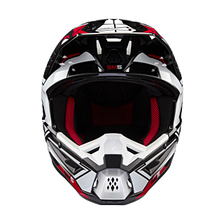 Alpinestars Motocross Helmet S-M5 Action 2 - Gloss Black / White / Red