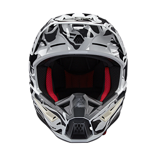 Alpinestars Motocross Helmet S-M5 Mineral - Gloss Cool Grey / Dark Grey