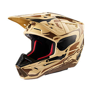 Alpinestars Motocross Helmet S-M5 Mineral - Matte Dark Brown
