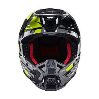 Alpinestars Motocross Helmet S-M5 Rover 2 - Gloss Dark Grey / Fluo Yellow
