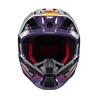 Alpinestars Motocross Helmet S-M5 Sail - Gloss Violet / Black / Silver