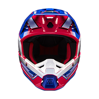 Alpinestars Motocross Helmet S-M5 Sail - Gloss White / Diva Pink / Blue
