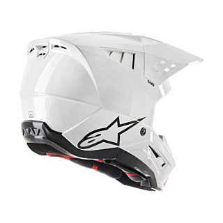 Alpinestars Motocross Helmet S-M5 Solid - Gloss White