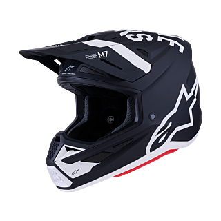 Alpinestars Motocross Helmet S-M7 Dasher - Black / White