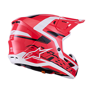 Alpinestars Motocross Helmet S-M7 Deed - Red / Black / White