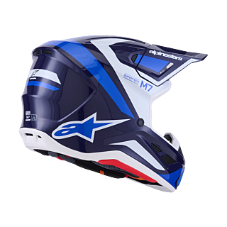 Alpinestars Motocross Helmet S-M7 Rise - Blue / White