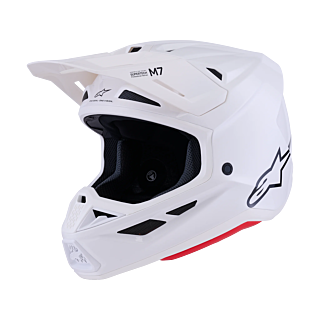 Alpinestars Motocross Helmet S-M7 Solid - White