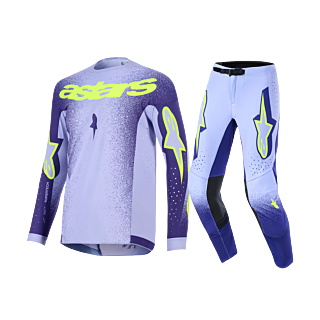 Alpinestars Motocross Gear 2026 Supertech Scenz - Purple / Fluo Yellow