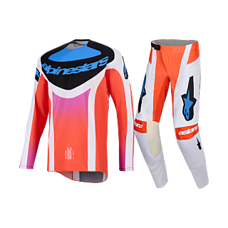 Alpinestars Motocross Gear 2026 Techstar Knif - Light Grey / Fluo Orange / Black
