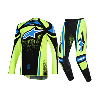 Alpinestars Motocross Gear 2026 Techstar Nomur - Dark Navy / Fluo Yellow / Ucla / Blue