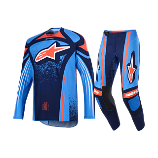 Alpinestars Motocross Gear 2026 Techstar Nomur - Dark Navy / Orange / Ucla / Blue