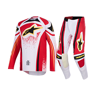 Alpinestars Motocross Gear 2026 Techstar Nomur - Light Grey / Red / Black