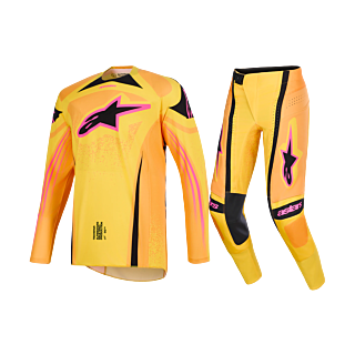Alpinestars Motocross Gear 2026 Techstar Nomur - Orange / Yellow / Pink