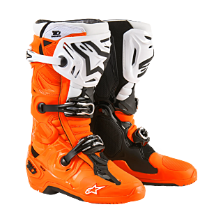 Alpinestars Motocross Boots Tech 10 Enduro - Fluo Orange / Black / White