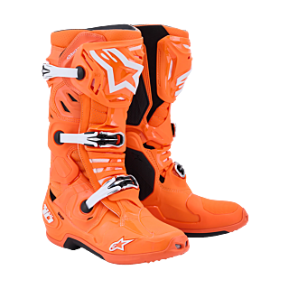 Alpinestars Motocross Boots Tech 10 Supervented - Fluo Orange / Black / White