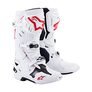 Alpinestars Motocross Boots Tech 10 Supervented - White / Red
