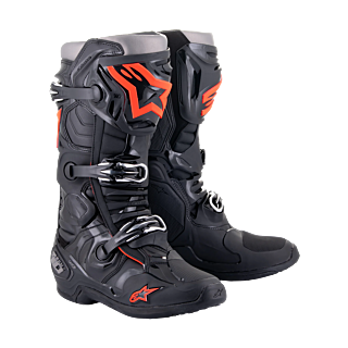 Alpinestars Motocross Boots Tech 10 - Black / Fluo Red
