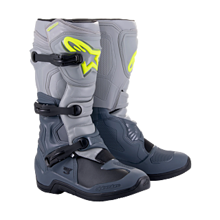 Alpinestars Motocross Boots Tech 3 - Dark Grey / Light Grey / Black