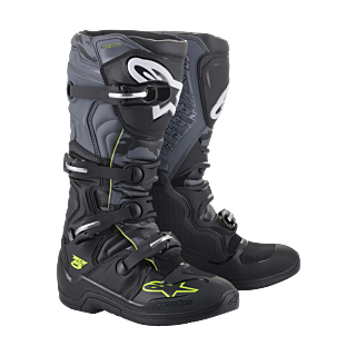 Alpinestars Motocross Boots Tech 5 - Black / Grey / Fluo Yellow