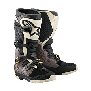 Alpinestars Motocross Boots Tech 7 Enduro Drystar - Black / Dark Grey / Gold