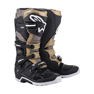 Alpinestars Motocross Boots Tech 7 Enduro Drystar - Black / Grey / Gold