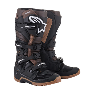 Alpinestars Motocross Boots Tech 7 Enduro - Black / Dark Brown